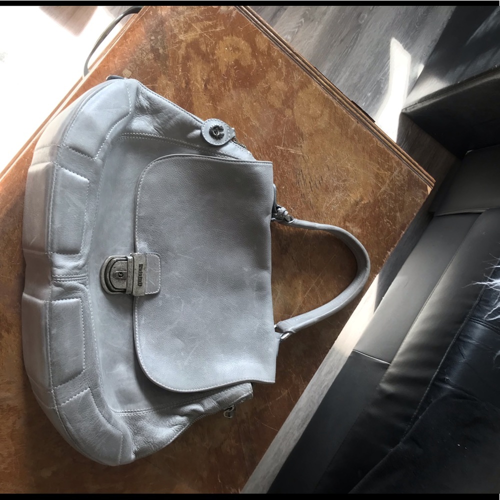 BELSTAFF GREY PURSE